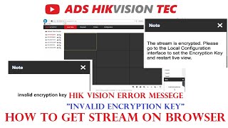 Hikvision DVRNVR invalid encryption code error message [upl. by Gnahk]