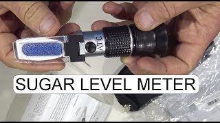 UNBOXING PORTABLE REFRACTOMETER 090 BRIX SUGAR LEVEL [upl. by Nibas]