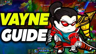 THE NIGHT HUNTER  Vayne Adc Gameplay  Bot Lane Vayne Guide [upl. by Allimak]