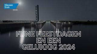 Nieuwe Sluis Terneuzen  fijne feestdagen en een gelukkig 2024 [upl. by Rennat]