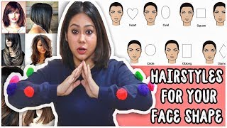 BEST HAIRCUT TO SUIT YOUR FACE SHAPE Round Oval Heart SquareHow To Pick ThatQuirkyMiss [upl. by Arivle]