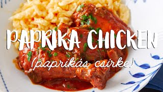 Chicken Paprikash Paprika Chicken [upl. by Aloap648]