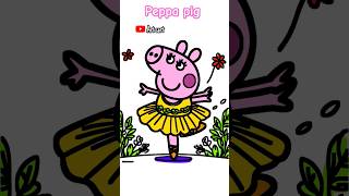 How to draw easy Peppa pig shorts [upl. by Florette]