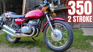 1972 Kawasaki S2 350  Rides Again [upl. by Anaili]