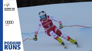 Ramona Siebenhofer  Ladies Downhill  Val Gardena  3rd place  FIS Alpine [upl. by Htnamas]