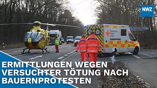 Mann fährt Landwirt bei Treckendemo um [upl. by Georgeta]