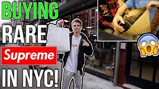 Buying SUPER Rare Supreme Clothing in NYC Hypebeast Shopping [upl. by Hoeg]