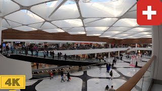 Biggest Mall in Geneva Switzerland  Winter 2022【4K】Shopping Center Canton de Genève Suisse [upl. by Nibroc815]