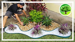 💚 DIY  DECORAÇÃO DE JARDIM 12  JARDIM COM PEDRAS  SOL PLENO [upl. by Hauser894]