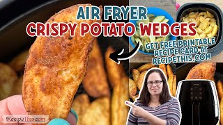 Air Fryer Potato Wedges  Crispy  Easy  Tasty [upl. by Meldoh214]