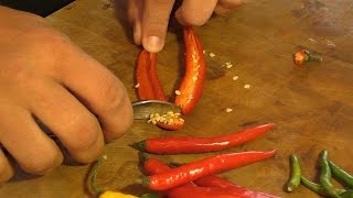 How to deseed a chili quick and easily [upl. by Maynard]