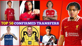 🚨TOP 50 BEST CONFIRMED TRANSFERS ✅ SUMMER TRANSFER WINDOW 2024🔥 FT MBAPPÉ YORO SAVIO LUIZ DIABY🔥 [upl. by Seditsira304]