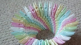 How To Make a 3D Origami Spiral Bowl [upl. by Sualkin]