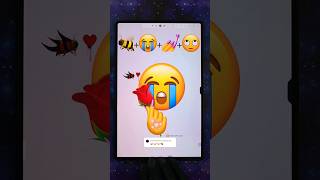 🐝😭💅🙄 emoji mixing digitalart emojichallenge funny shorts [upl. by Aliakim]