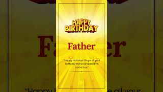 Happy Birthday FATHER [upl. by Nod]