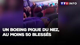 Un Boeing pique du nez au moins 50 blessés [upl. by Nylyrehc987]