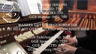 GGB WÜ 779 Wahrer Gott wir glauben dir Choral mit Untertiteln [upl. by Ariaz]