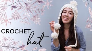 How to Crochet a Hat for Winter — EASY for Complete Beginners [upl. by Vastha]