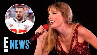 Taylor Swift Addresses Travis Kelce Relationship for the FIRST TIME  E News [upl. by Ardnwahs]