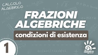 Frazioni algebriche  condizioni di esistenza  1 [upl. by Santana]