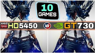 Amd HD 5450 vs GT 730  Test In 10 Games  How Big Difference [upl. by Elkcim356]