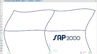 SAP2000  04 Mass and Modal Analysis Watch amp Learn [upl. by Anileba950]