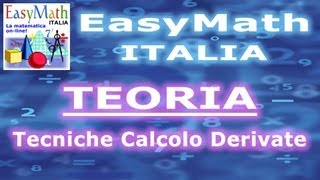 Tecniche di Derivazione con Valori Assoluti Regole Generali  TEORIA 201306232100 a [upl. by Daub623]