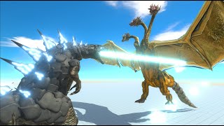 GODZILLA VS KING GHIDORAH  Animal Revolt Battle Simulator   ARBS [upl. by Eva]