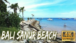 Bali beach walking tour Sanur beach [upl. by Stromberg]