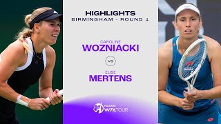 Caroline Wozniacki vs Elise Mertens  2024 Birmingham Round 1  WTA Match Highlights [upl. by Nats567]