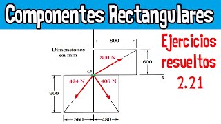 221 Componentes De Una Fuerza  Componentes De Varias Fuerzas [upl. by Corri]