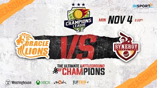 INSPORTZ CHAMPIONS LEAGUE 50  SEASON  OCTNOV 24  ORACLE LIONS VS SYNERGY [upl. by Yecram]