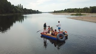 COMMENT CONSTRUIRE UN RADEAU  et descendre la Loire avec [upl. by Morry246]