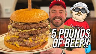 Chubbies 5lb Burger Challenge in Racine Wisconsin [upl. by Oiratno]