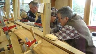 steaming amp clamping the garboard plank [upl. by Tera]