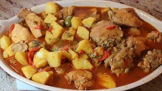 Chicken Fricassee Recipe  Fricase de Pollo  My Secret Cuisine [upl. by Akimat]