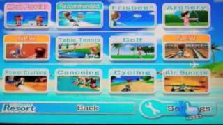 Wii Sports Resort  Swordplay Wakeboarding and Frisbee Dog Gameplay [upl. by Yellek]