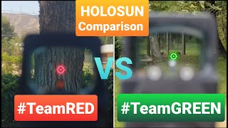 HOLOSUN RED VS GREEN RETICLE [upl. by Brace]