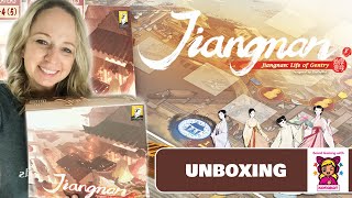 Unboxing Jiangnan Life of Gentry Board Game [upl. by Oiznun]