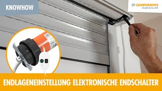 Endlageneinstellung Rollladenmotoren 3T45B  3T35B mit elektronischen Endschaltern 3TMOTORS [upl. by Nmutua547]