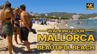 Mallorca Palmanova beach  Summer Walking Tour 4K 60FPS [upl. by Lednem767]