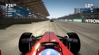 F1 2012 24th to 1st 100 race legend ai Alonso Malaysia [upl. by Aikrehs]