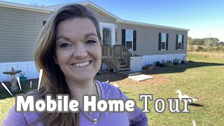 Double Wide Mobile Home Tour What it Really looks like [upl. by Sansen]