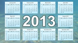 Calendar 2013 [upl. by Hait]