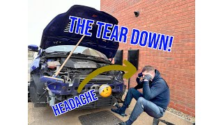 Rebuilding A Wrecked Ford Focus ST3 Part 2 The Tear Down [upl. by Munniks]