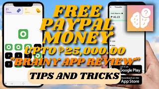 BRAINY APP REVIEW WITH TIPS amp TRICKS  KUMITA NG LIBRENG PERA SA PAYPAL  100 LEGIT PAYING APP 2023 [upl. by Ricketts]