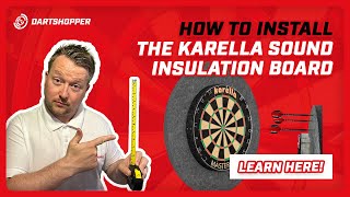 Dartshopper Media  How to install the Karella sound insulation backboard How to Dartshopper Media [upl. by Kerk303]