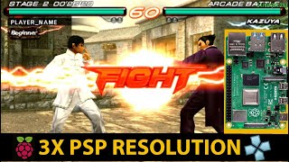 Raspberry Pi 4 TEKKEN 6 3X PSP RESOLUTION  PPSSPP [upl. by Lanod674]