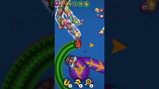 WORMSZONEIO  GIANT SLITHER SNAKE TOP 01  Epic Worms Zone Best Gameplay  Worm The Smasher [upl. by Tloh398]