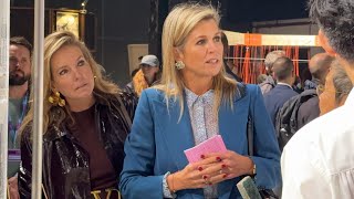 Máxima bezoekt met vriendin de Dutch Design Week in Eindhoven [upl. by Mariande849]